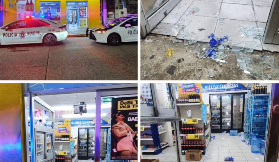 Amigos destruyen puerta del Bama en Coatzacoalcos