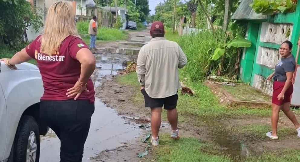 Apoyo de 40 mil pesos para viviendas afectadas en Coatzacoalcos