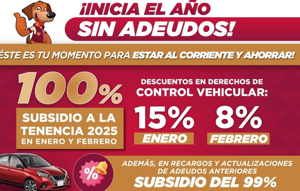 Aprovecha el 15% de descuento en derechos vehiculares ahora