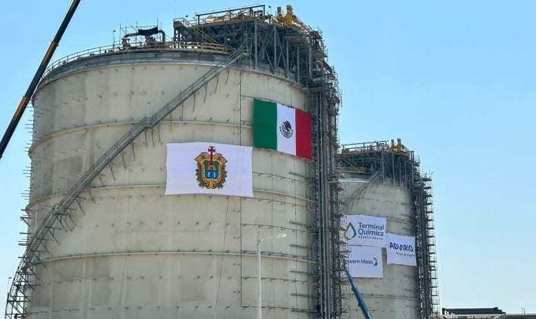 Arranca terminal quÃƒÂ­mica Puerto MÃƒÂ©xico con etano para Braskem Idesa