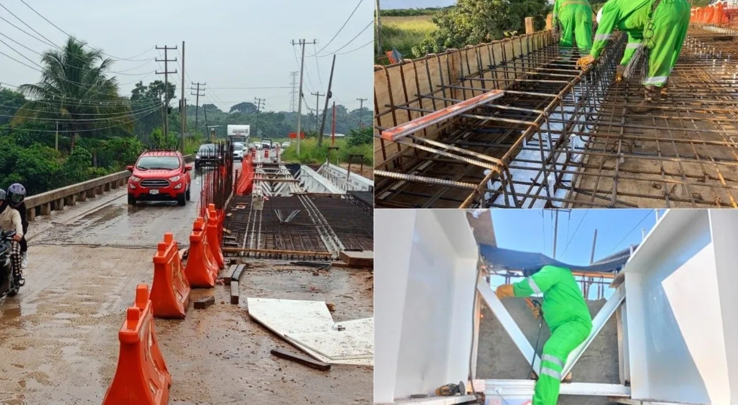 Avance del Puente Calzadas II tras cinco meses de obras