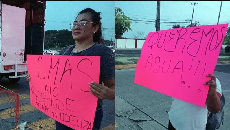 Bloquean avenida en Coatzacoalcos tras 7 dÃƒÂ­as sin agua