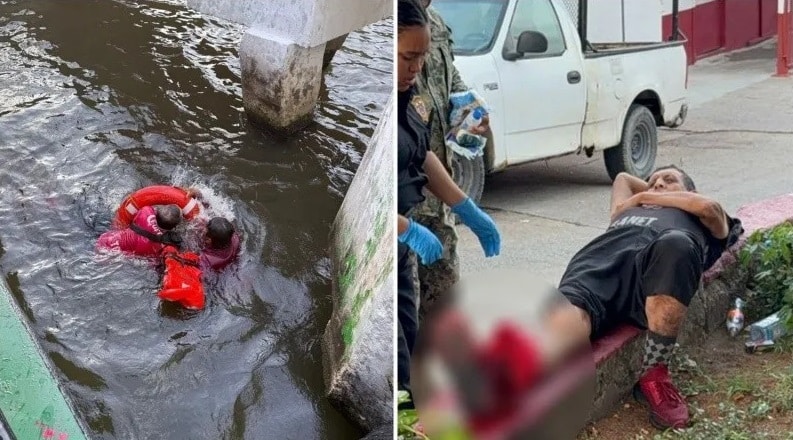 Bolillero cae al rÃƒÂ­o Coatzacoalcos al abordar ferry, lo rescatan