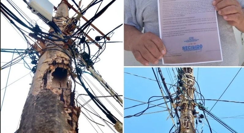 CFE repara postes en comercios y abandona colonias en Coatzacoalcos