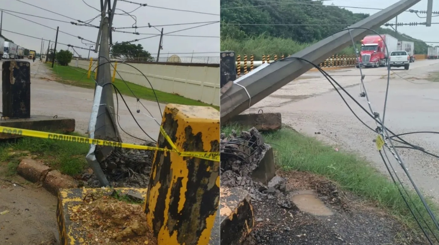 CaÃƒÂ­da de poste deja a Villa Allende sin electricidad