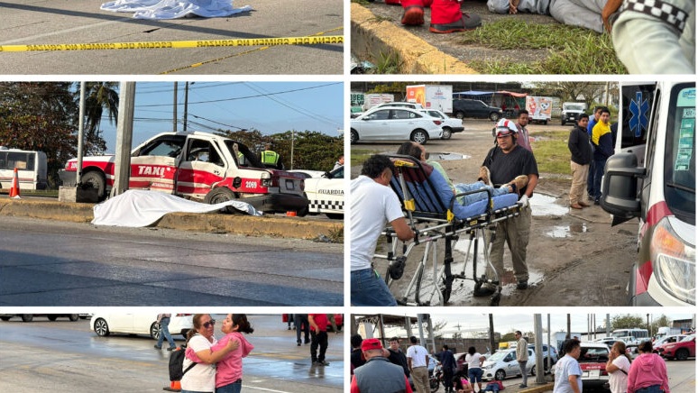 Choque fatal en Coatzacoalcos deja dos muertas y heridos