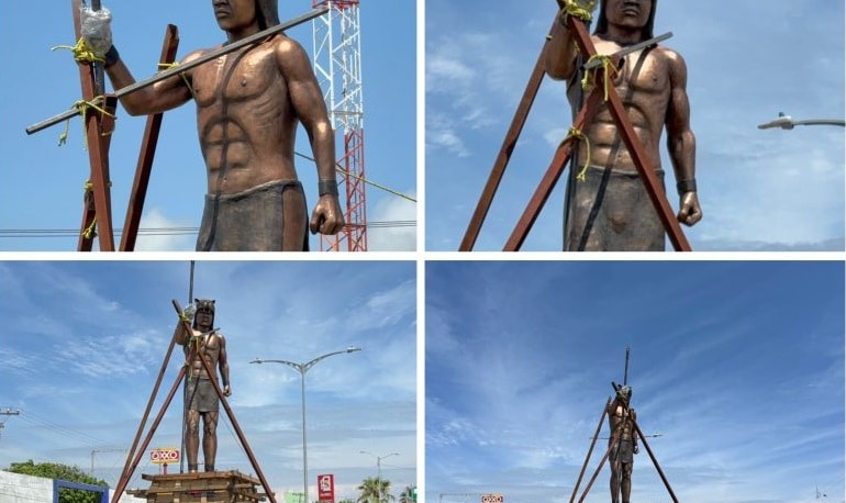 Coatzacoalcos expone escultura olmeca del Cazador Jaguar milenario