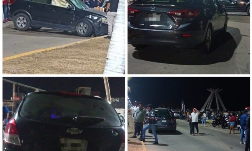 Conductor ebrio provoca accidente y volcadura en Coatzacoalcos