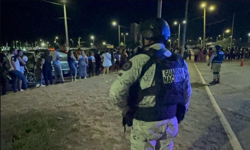 Despliegue de seguridad en la Expo Feria Coatza 2025