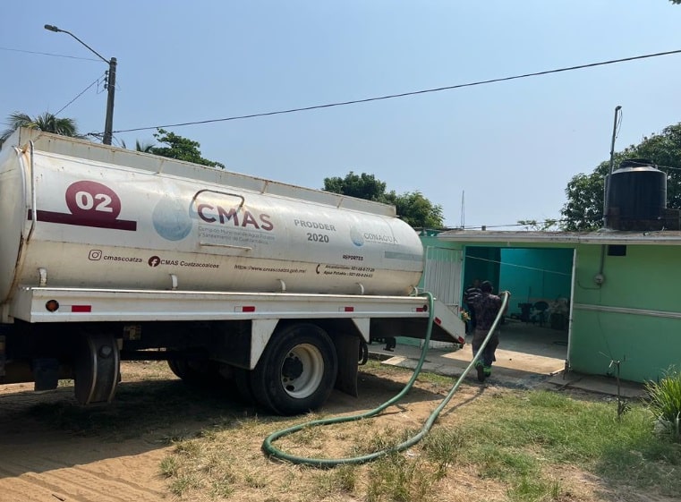 Escasez de agua en Coatzacoalcos: Gobierno implementa soluciones inmediatas