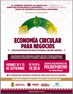 Invitan al curso “Economía Circular para Negocios” en Minatitlán