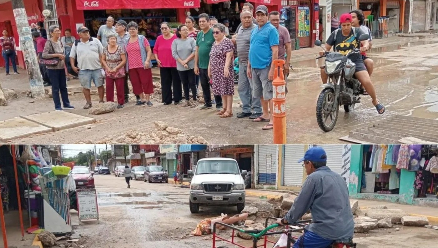 Inundaciones en Colonia LÃƒÂ³pez Mateos por mal drenaje y pavimentaciÃƒÂ³n