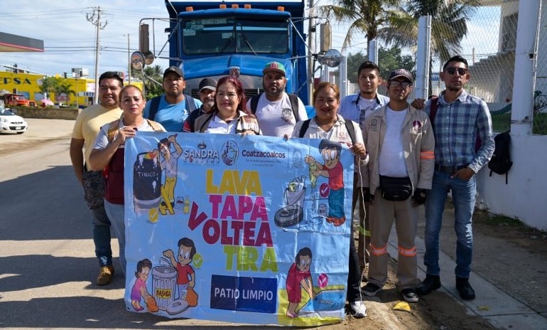 Jornada 2025 en Coatzacoalcos elimina criaderos y combate dengue