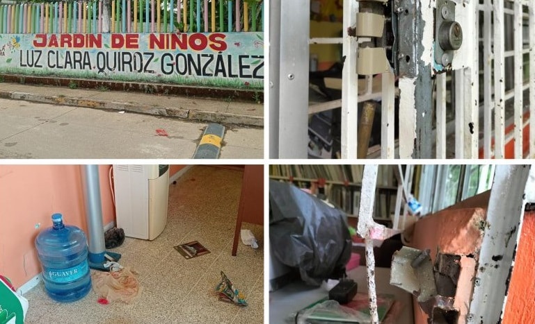 KÃƒÂ­nder de Coatzacoalcos sufre cuatro robos y pierde material didÃƒÂ¡ctico