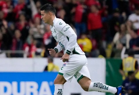 León logra remontar en Jalisco con debut de James RodrÃÂguez