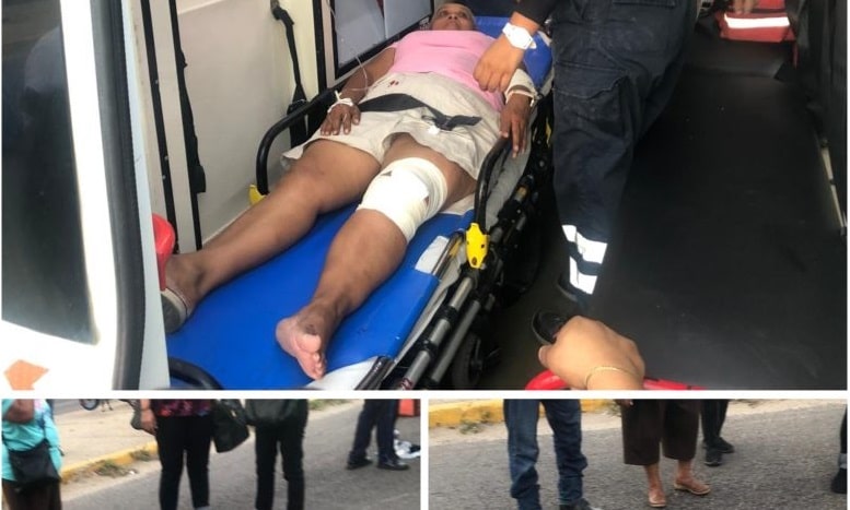 Mujeres en motocicleta atropellan a peatona en Coatzacoalcos