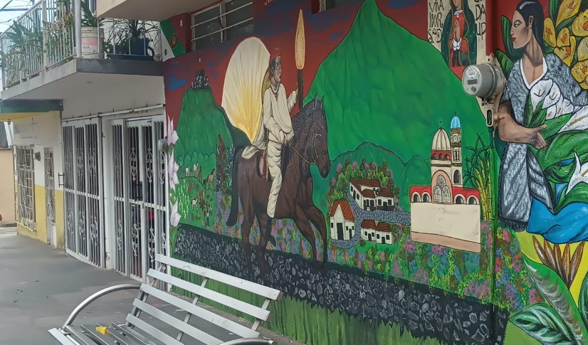 Murales de Chocamán resaltan historia y tradiciones locales