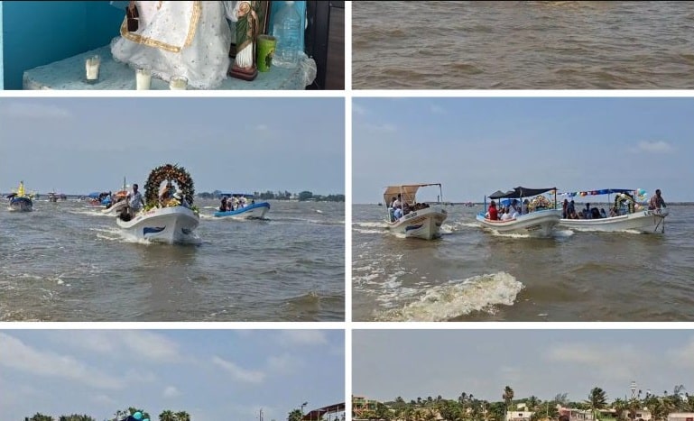 Pescadores de Coatzacoalcos celebran la Virgen del Carmen