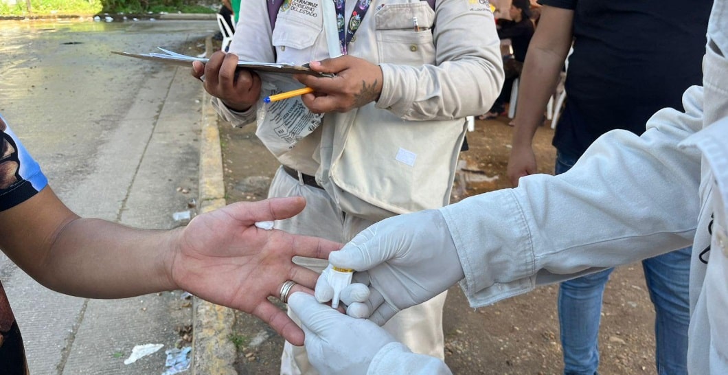 Pruebas de malaria a migrantes en el sur de Veracruz