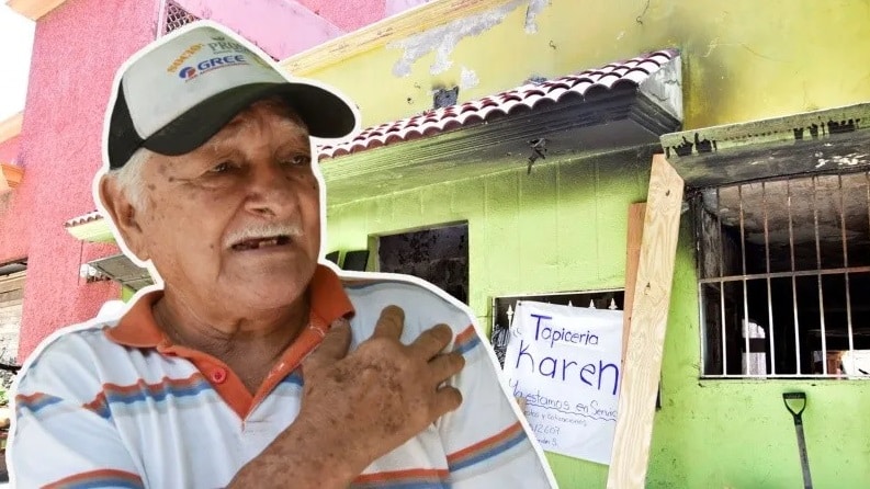 Urgente ayuda para Don Marvin tras incendio en Coatzacoalcos